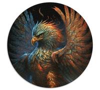 Adult Jigsaw Puzzles 1000 Pieces Eagle 1000Pc Adults Round Jigsaw Puzzle Family Fun Activity, Brain Challenge, for Teenager (Size 67.5x67.5cm)