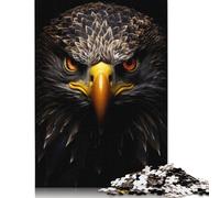 Adult Jigsaw Puzzles 1000 Pieces Eagle Gold Dark Puzzle for Adults And Teenager Jigsaw Puzzles for Adults Educational Game Challenge Toy 1000pcs (75x50cm)