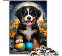 Adult Jigsaw Puzzles 1000 Pieces Easter Dog, Suitable for Ages 14 And Up Home Educational Games DIY Toys Artwork Gift (Size 50x75cm)