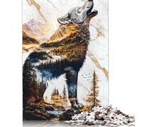 Adult Jigsaw Puzzles 1000 Pieces Echoes of The Wild Puzzle for Adults And Teenager Jigsaw Puzzles for Adults Educational Game Challenge Toy 1000pcs (75x50cm)