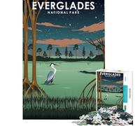 Adult Jigsaw Puzzles 1000 Pieces Everglades National Park Impossible Game Learning Educational Toys Secret Santa Gifts For Family Fun (Size 38x26cm)