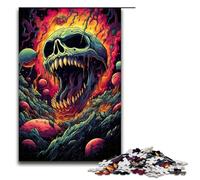Adult Jigsaw Puzzles 1000 Pieces Evil Skeleton Home Decoration Puzzle Toys Deal As Gifts for The Whole Family 1000 PCS(75x50cm)