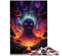 Adult Jigsaw Puzzles 1000 Pieces Evil skull the jigsaw puzzle 26x38cm Fun at Home Activities Birthday Present Travel Gifts