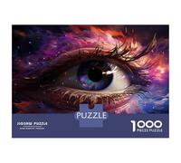 Adult Jigsaw Puzzles 1000 Pieces Eyes on Fire Mesmerizing Artistry Puzzles for Adults Anti-Stress Toys Precision Cutting Educational Challenge 70x50cm/1000pcs