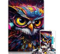 Adult Jigsaw Puzzles 1000 Pieces Fantasy Art Owl,Decompressing Intellectual Educational Toy Is Ideal As Gifts for The Whole Family (75x50cm)