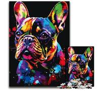 Adult Jigsaw Puzzles 1000 Pieces Fantasy Bulldog Challenging Puzzles Perfect for Teenagers & Collectors, Ideal Home Decor & Travel Gift 26X38CM/10.23x14.96inch