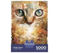 Adult Jigsaw Puzzles 1000 Pieces Fantasy Cat Forest Pathway Jigsaws for Adults Brain Teaser Game A Work of Art Educational Challenge 38x26cm/1000pcs