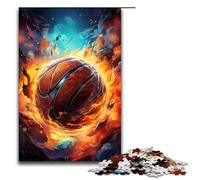 Adult Jigsaw Puzzles 1000 Pieces Fantasy Color Basketball Fire Home Decoration Puzzle Toys Deal As Gifts for The Whole Family 1000 PCS(75x50cm)