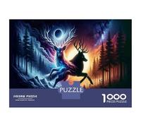 Adult Jigsaw Puzzles 1000 Pieces Fantasy Forest Night Scene Puzzles for Adults Anti-Stress Toys Precision Cutting Educational Challenge 70x50cm/1000pcs