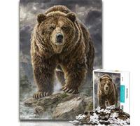 Adult Jigsaw Puzzles 1000 Pieces Fantasy Grizzlies,Help The Brain Exercise Addictive Toys to Cultivate Patience Perfect Decoration 50x75cm