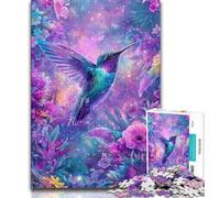 Adult Jigsaw Puzzles 1000 Pieces Fantasy Hummingbird Puzzles,Challenging Family Activity Games DIY Toy for Home Wall Decor Gifts 26x38cm