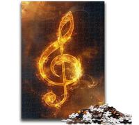 Adult Jigsaw Puzzles 1000 Pieces Fantasy Musical Notes Puzzles,Challenging Family Activity Games DIY Toy for Home Wall Decor Gifts (26x38cm)