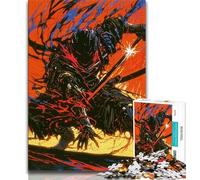 Adult Jigsaw Puzzles 1000 Pieces Fantasy Ninja Warrior Puzzles for Teenagers,Stress Reliever Staycation Kill Time Wishlist with Santa Claus 26x38cm