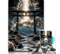 Adult Jigsaw Puzzles 1000 Pieces Fantasy Torii Gate,Help The Brain Exercise Addictive Toys to Cultivate Patience Perfect Decoration 50x75cm