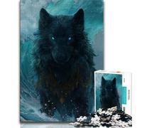 Adult Jigsaw Puzzles 1000 Pieces Fantasy Wolf Adult Jigsaw,Educational Games Home Decoration Unique Home Decor And Gifts 26x38cm