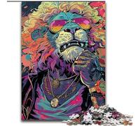 Adult Jigsaw Puzzles 1000 Pieces Fashion Lions Jigsaw Puzzles Made of cardboard,Educational & Fun Indoor Game for Home Decor 1000pcs(26x38cm)