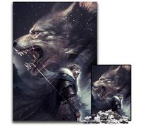 Adult Jigsaw Puzzles 1000 Pieces Fenrir And The God TyrImpossible Jigsaw Puzzles for Adults Brain Challenge Gift Educational Activity for Teenagers 1000 PCS(75x50cm)