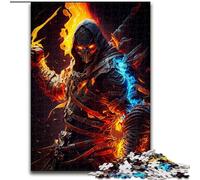 Adult Jigsaw Puzzles 1000 Pieces Fire Demon, Help The Brain Exercise Addictive Toys to Cultivate Patience Enhance Memory (Size 50x75cm)