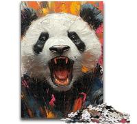 Adult Jigsaw Puzzles 1000 Pieces Flame Panda Puzzles for Teenagers,Stress Reliever Staycation Kill Time Wishlist with Santa Claus (75x50cm)