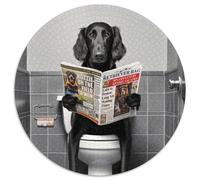 Adult Jigsaw Puzzles 1000 Pieces Flat Coated Retriever Toilet Jigsaw Puzzles for Birthdays, Holidays, And Home Decor (67.5x67.5cm)