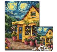 Adult Jigsaw Puzzles 1000 Pieces Flower ZLIQSPT Under The Night Sky Puzzle for Age 14+ Educational Challenge Fun Activities at Home, Birthday Gifts, Travel Gifts 26X38CM