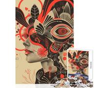 Adult Jigsaw Puzzles 1000 Pieces Flowers In My Head Jigsaw Puzzle 1000 Hands-on Game Great Gifts for Games Analysis And Logic (50x75cm)