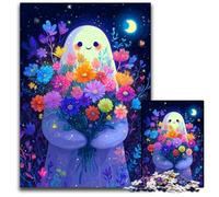 Adult Jigsaw Puzzles 1000 Pieces Flowers of The Dead Cardboard Puzzles for 14+ Difficult to Complete But Fun And Humorous Birthday Gift 26X38CM