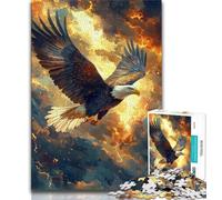 Adult Jigsaw Puzzles 1000 Pieces Flying Eagle,Educational Games Home Decoration Educational Game for Birthday,Chrismas (75x50cm)