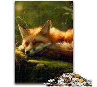 Adult Jigsaw Puzzles 1000 Pieces Forest Fox for And from 14 Years And over Play Toys Because It Is Ideal As A Gift for The Whole Family 50x75cm