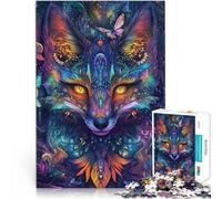 Adult Jigsaw Puzzles 1000 Pieces fox art Family Game Stress Reliever Difficult Challenge deal as gifts for the whole family 50x70cm