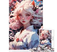 Adult Jigsaw Puzzles 1000 Pieces Fox Goddess Masterpiece Home Decoration Toys Art Work Gift Impossible Game Every Piece Is Unique - Size 38x26cm