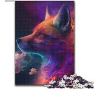 Adult Jigsaw Puzzles 1000 Pieces Fox Nebula Made of Wood, Fun Activity for at Home 50x75cm Adult & Family Activity, DIY Home Decor Gift