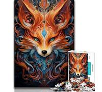 Adult Jigsaw Puzzles 1000 Pieces Foxes Colourful Adult Puzzles,family Fun Games Is Ideal As A Gift for The Whole Family (size 38x26cm)