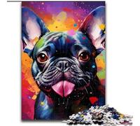 Adult Jigsaw Puzzles 1000 Pieces French Bulldog Nebula 1000-Piece Jigsaw Puzzle for Birthdays, Christmas, Halloween, Thanksgiving, Easter (Size 38x26cm)