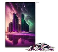 Adult Jigsaw Puzzles 1000 Pieces Futuristic City Building Home Decoration Puzzle Toys Deal As Gifts for The Whole Family 75x50cm