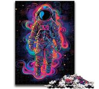 Adult Jigsaw Puzzles 1000 Pieces Galactic Astronaut 1000 Pieces for Teenagers,with Matching Poster And Trivia Sheet for And Age 14 Years Up (38x26cm)
