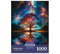 Adult Jigsaw Puzzles 1000 Pieces Galactic Reflection Tree Jigsaws for Adults Brain Teaser Game A Work of Art Educational Challenge 70x50cm/1000pcs