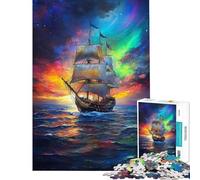 Adult Jigsaw Puzzles 1000 Pieces Galactic Sail Voyage for Educational Game Learning Educational Toys Gifts for Women Men Presents for Women (size 38x52cm)