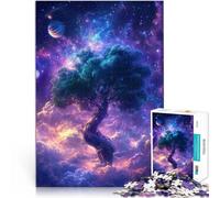 Adult Jigsaw Puzzles 1000 Pieces Galactic Tree of Life Made of wood for and from 14 years and over Challenging To Complete But Fun And Humorous Great Gift。size:50x75cm/19.68x29.52inch
