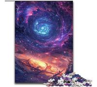 Adult Jigsaw Puzzles 1000 Pieces Galactic Wave Swirling Stars Jigsaw Puzzle Made of Wood, for Birthdays, Holidays & Home Decor 1000pcs(50x75cm)