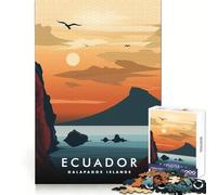 Adult Jigsaw Puzzles 1000 Pieces Galapagos Islands Sunset Tight Cut Fun Mental Focus Game Relax Fun Time Christmas Fun Gift (38x52cm)