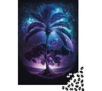 Adult Jigsaw Puzzles 1000 Pieces Galaxy Art Beach Wooden Puzzles for Adults Sustainable Puzzle Games 1000pcs (38x26cm)