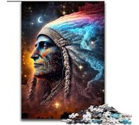 Adult Jigsaw Puzzles 1000 Pieces Galaxy Art Indians 1000 Piece Jigsaw Family Fun Craft, Perfect for Birthdays, Holidays size 26x38cm
