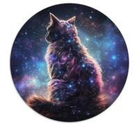 Adult Jigsaw Puzzles 1000 Pieces Galaxy Cats Puzzle 1000 Pieces Jigsaw Perfect for Teenagers & Collectors,Ideal Home Decor & Travel Gift (67.5x67.5cm)