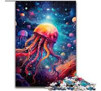 Adult Jigsaw Puzzles 1000 Pieces Galaxy Octopus Puzzles for Adults size 50x75cm Interactive Family Game, Ideal, Family Activity Game