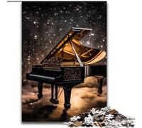 Adult Jigsaw Puzzles 1000 Pieces Galaxy Piano Made of Wood, for Ages 14+ 50x75cm Family Fun Activity, Brain Challenge, for Teenager