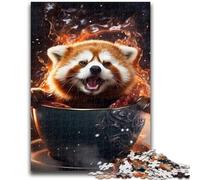 Adult Jigsaw Puzzles 1000 Pieces Galaxy Red Panda Teenager Jigsaw,Stress Reliever Staycation Kill Time Home Decoration Toys (26x38cm)