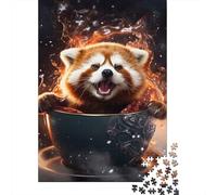 Adult Jigsaw Puzzles 1000 Pieces Galaxy Red Panda Wood Jigsaw Puzzles for Adults Educational Game Challenge Toy 1000pcs (75x50cm)