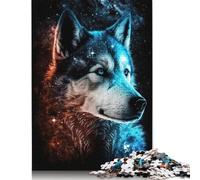 Adult Jigsaw Puzzles 1000 Pieces Galaxy Space Husky Paper Puzzle for Adults And Teenager Home Decoration Puzzle Toys 1000pcs (75x50cm)