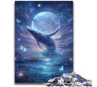 Adult Jigsaw Puzzles 1000 Pieces Galaxy Whale Adult Puzzles,Learning Educational Toys Family Games Unique Birthday And Gifts (75x50cm)